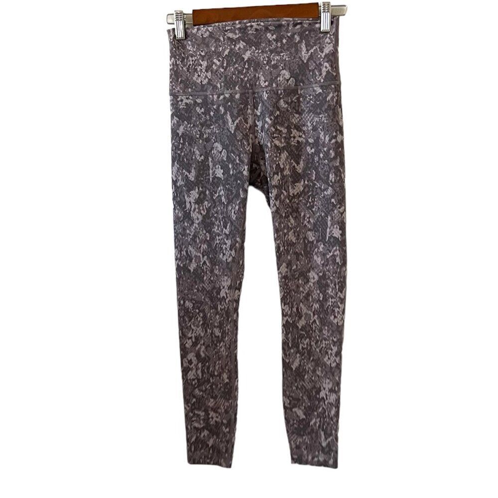 Lululemon Wunder Train High-Rise Tight 25" Hideaway Camo Lunar Rock Multi Size 6